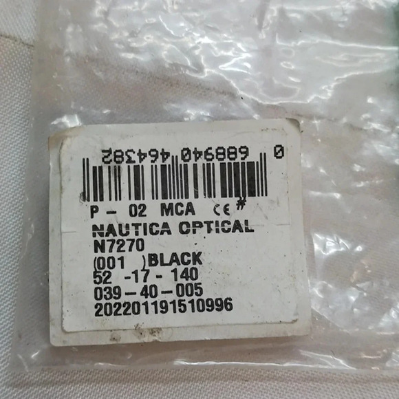 NWT UNISEX NAUTICA EYEGLASS FRAMES 7270 BLACK main image 5